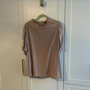 Gibson bubble sleeve and polka dot top